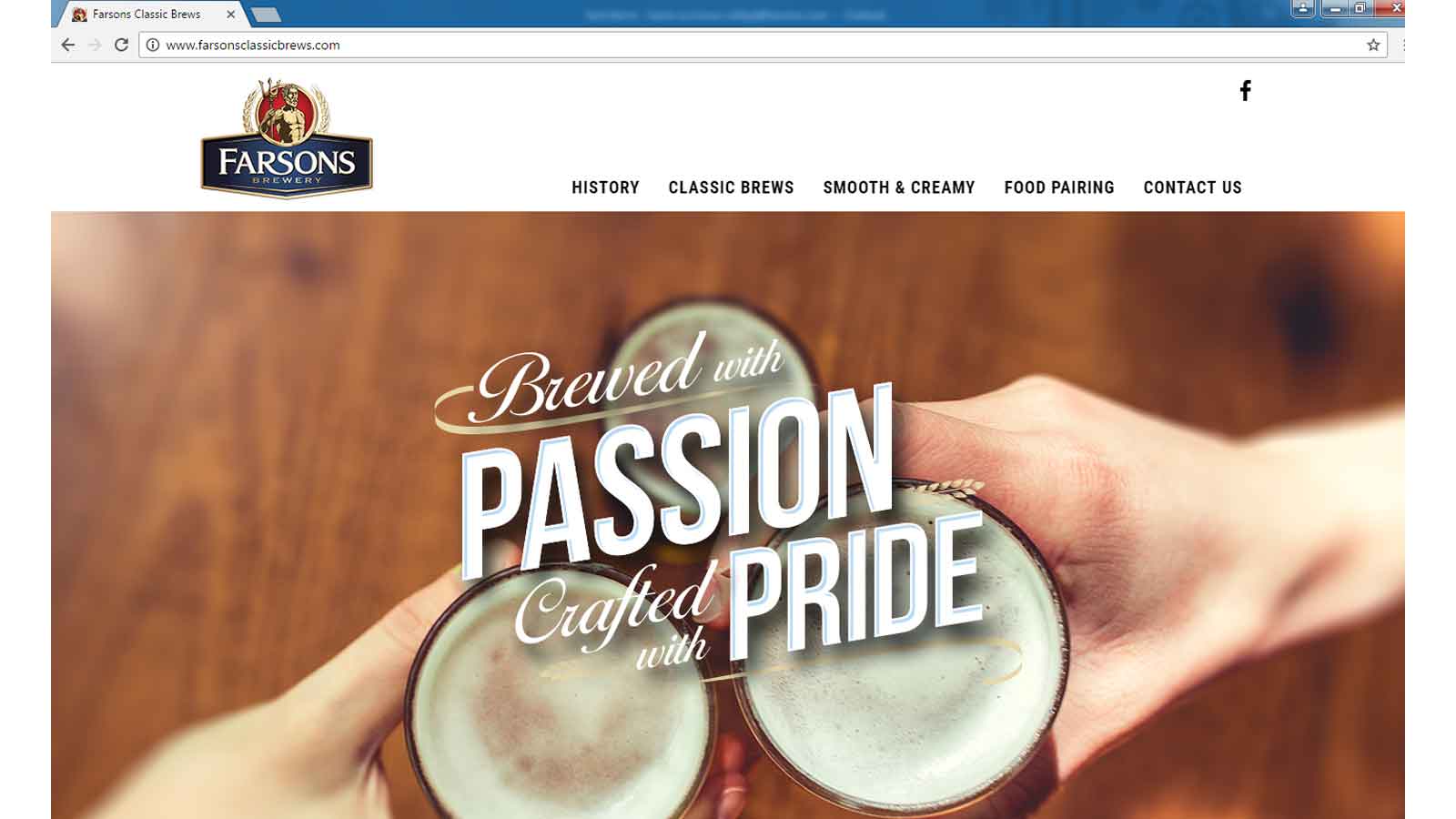 New website for Farsons Classic Brews 