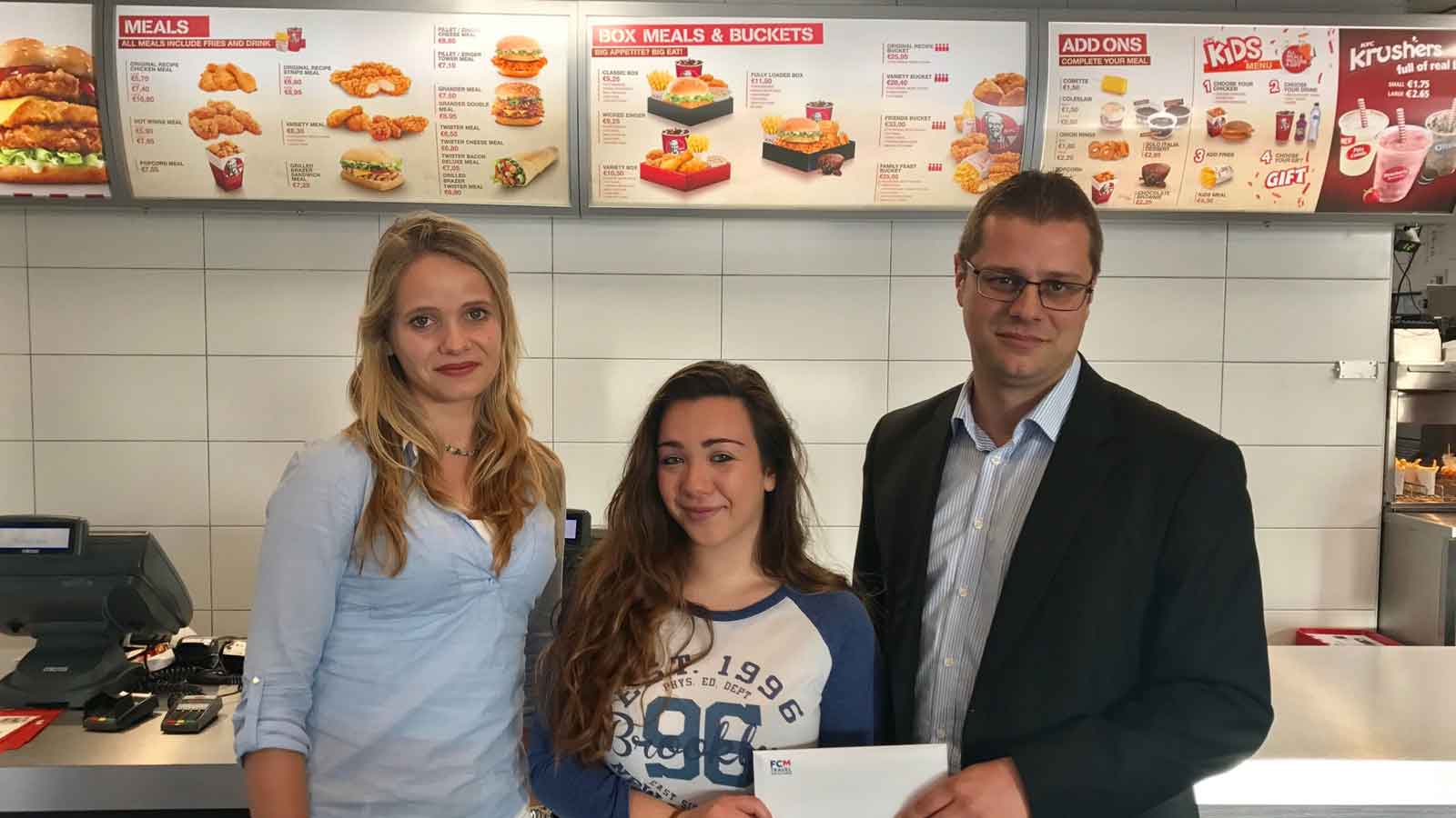 KFC winner of trip to watch Ed Sheeran live in London 