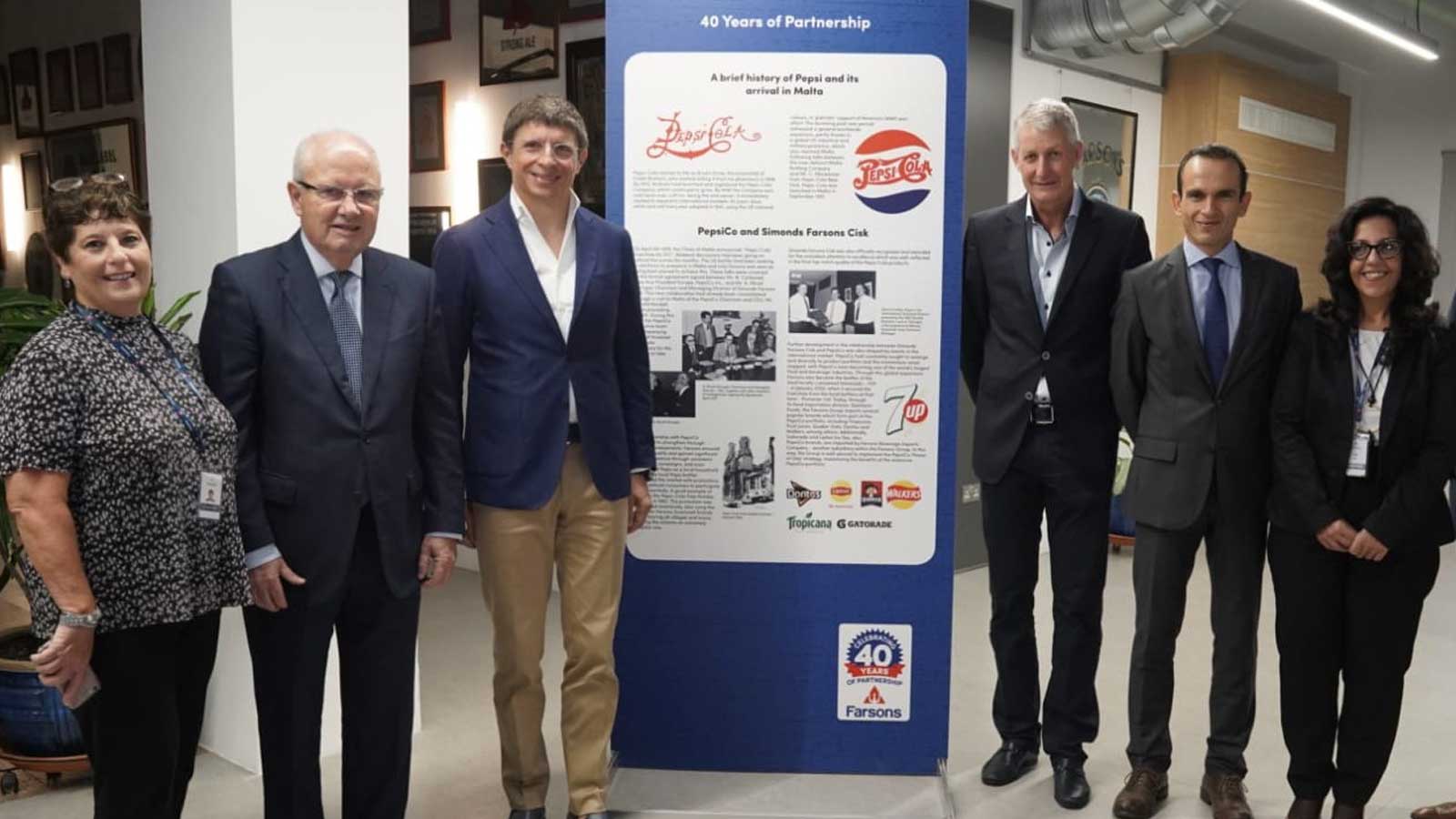 Simonds Farsons Cisk and PepsiCo celebrate 40 years of partnership 