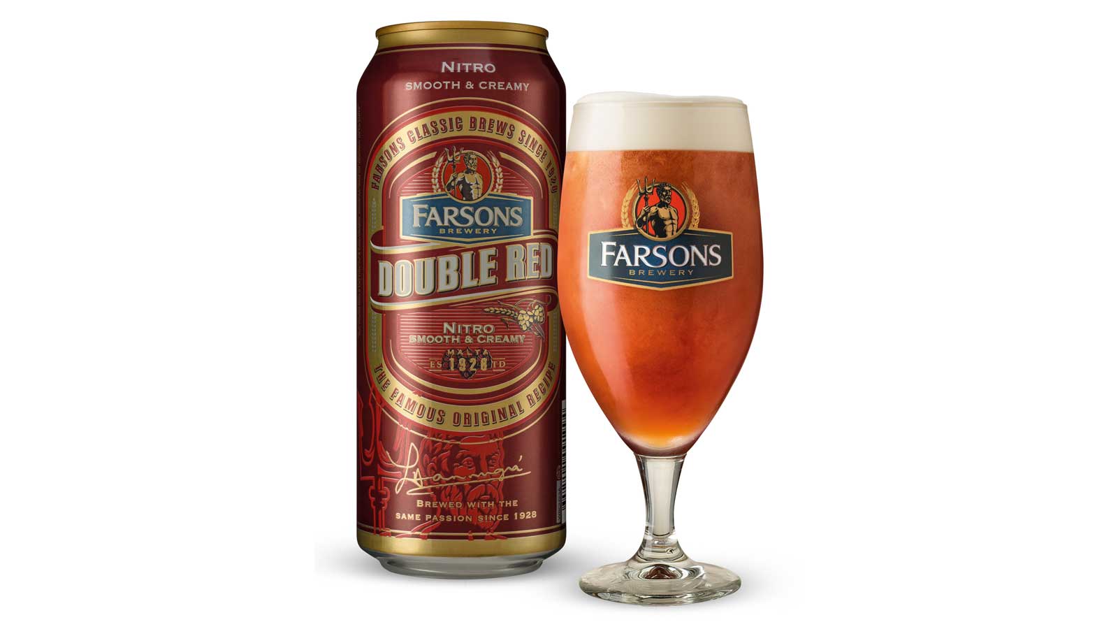 Double Red Strong Ale Nitro Smooth & Creamy in a can to enjoy from the comfort of your own home 