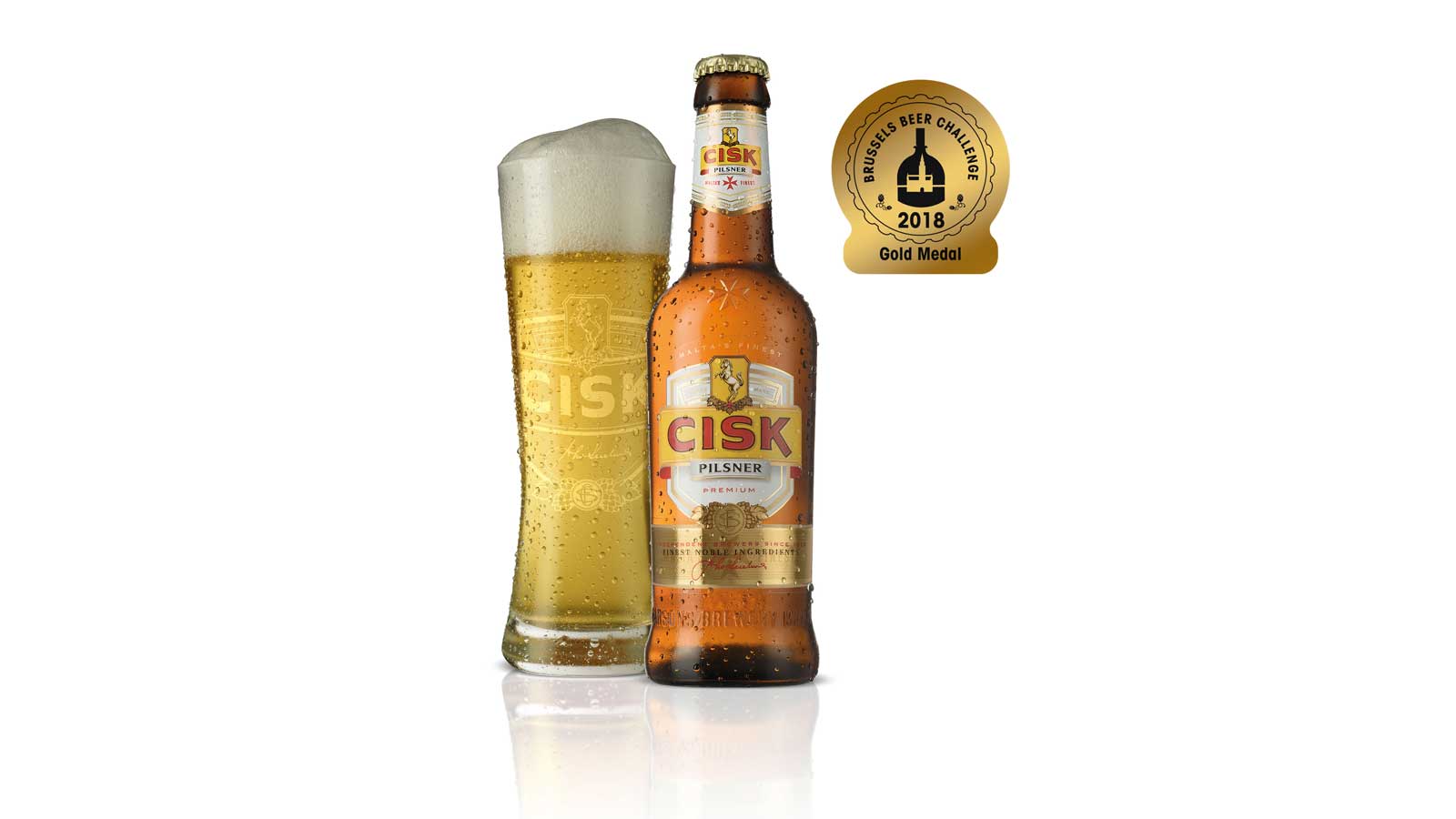 Cisk Pilsner awarded gold at Brussels Beer Challenge 2018 