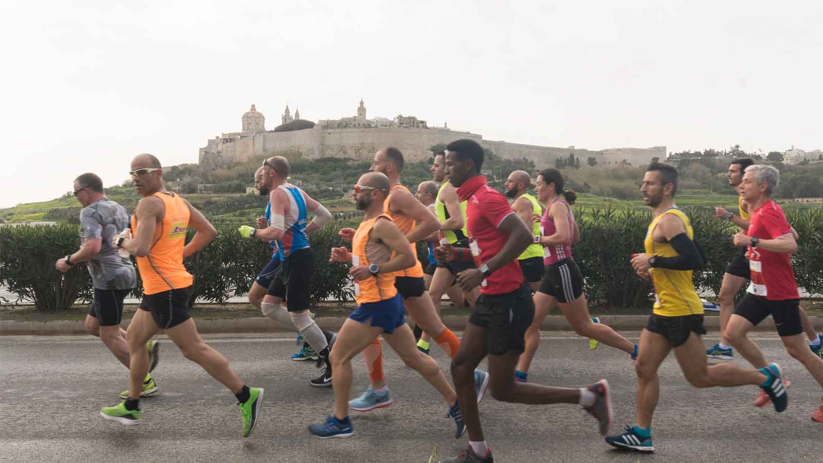 San Michel official water for the GiG Malta Marathon 