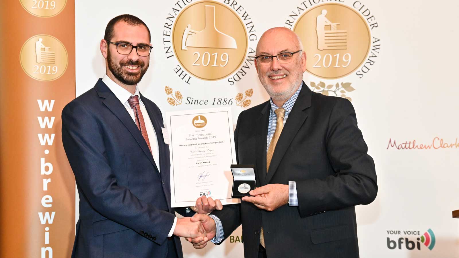 Cisk Strong Premium Lager wins Silver at the International Brewing Awards 2019 