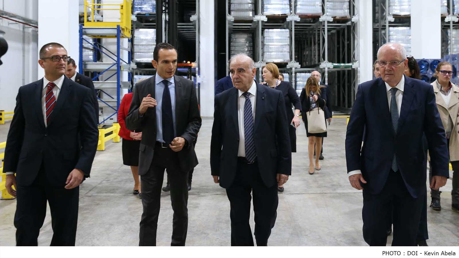 HE The President of Malta and Mrs Vella visit Farsons Brewery