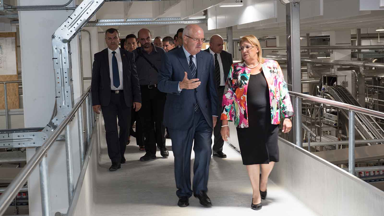 HE The President of Malta visits Farsons Brewery