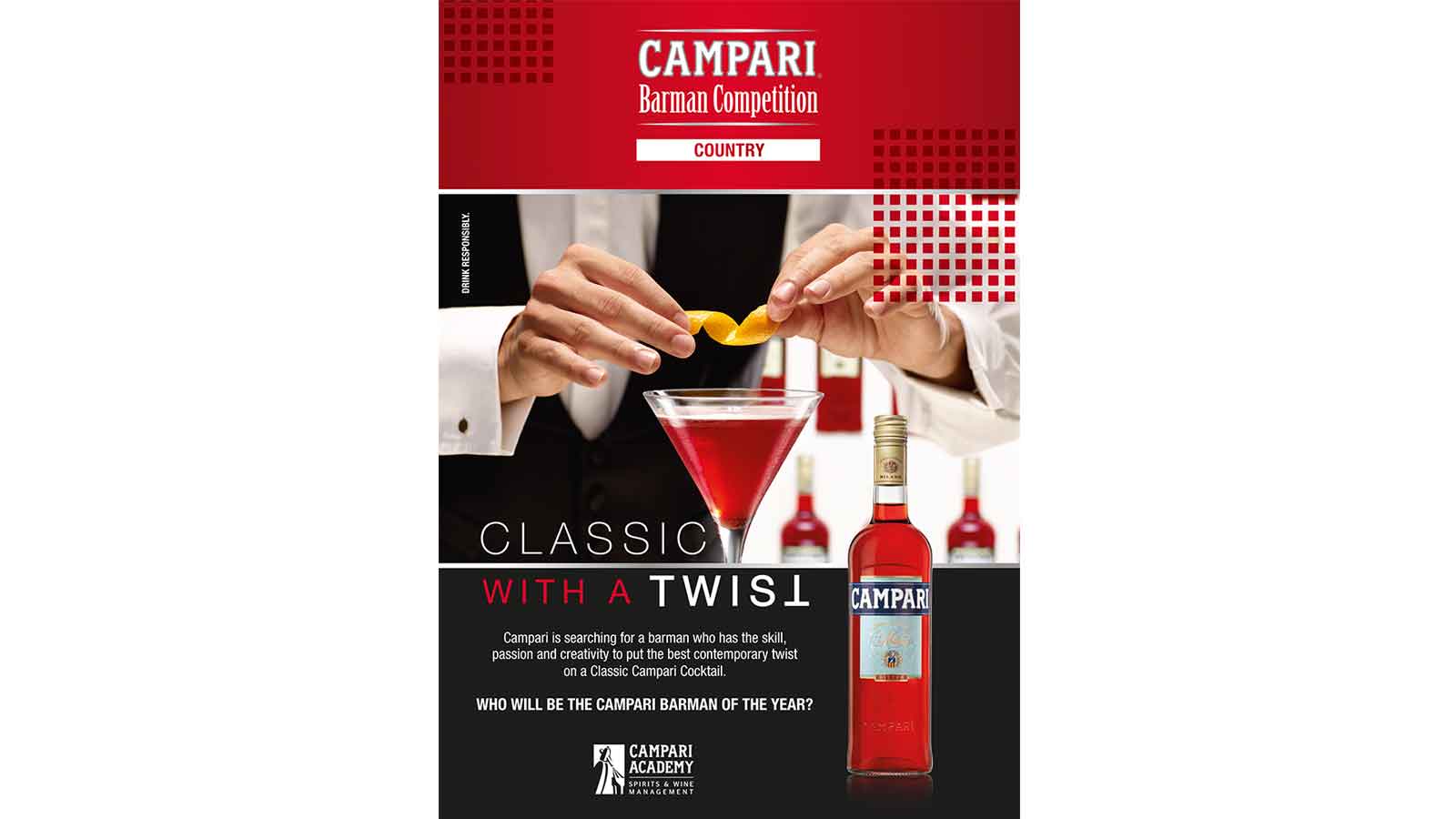 Campari is looking for a barman who can put the best contemporary twist on a classic 