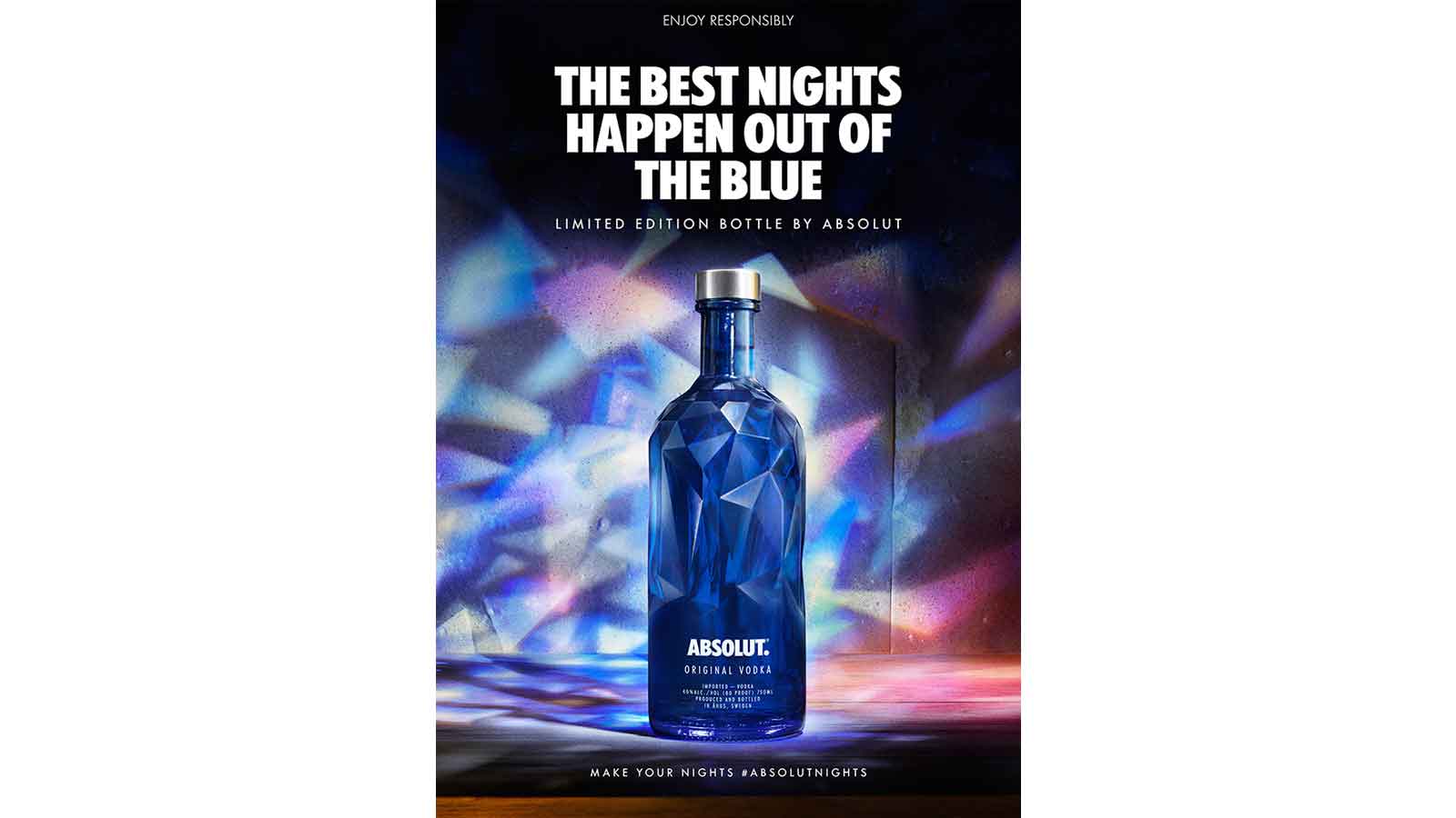 Open up to the unexpected with the Absolut Facet limited edition bottle 