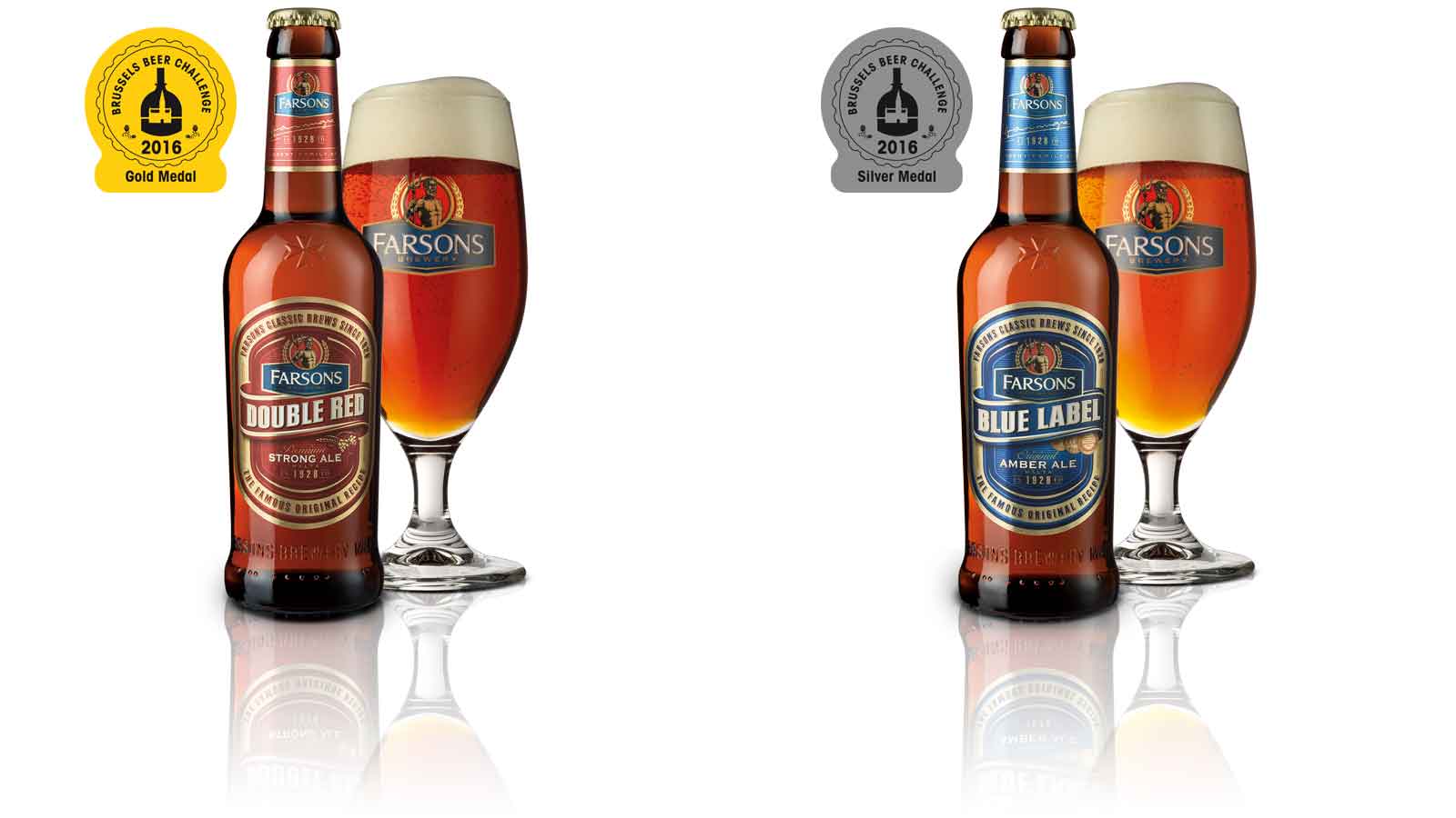 Gold and silver awards for Farsons Classic Brews in Brussels Beer Challenge 